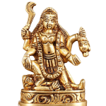 Brass Superfine Goddess Kali Four Arms Small Idol 3" - Compact Divine Power | Jaipurio